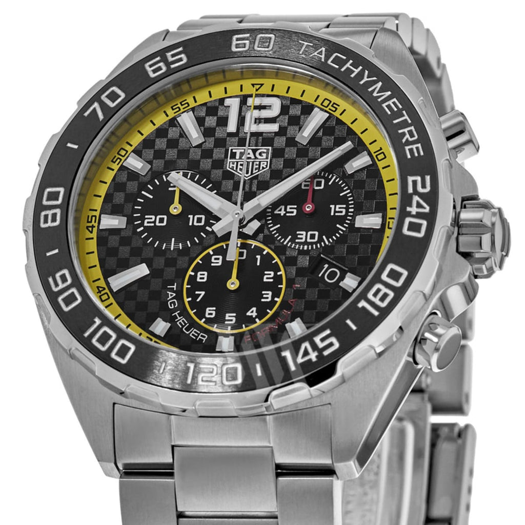 Buy Shop Tag Heuer Formula 1 Chronograph Black Dial Silver Steel Strap Watch for Men- CAZ101AC.BA0842 USA Online