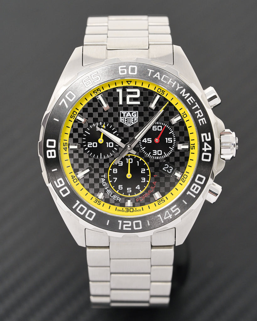 Buy Shop Tag Heuer Formula 1 Chronograph Black Dial Silver Steel Strap Watch for Men- CAZ101AC.BA0842 USA Online