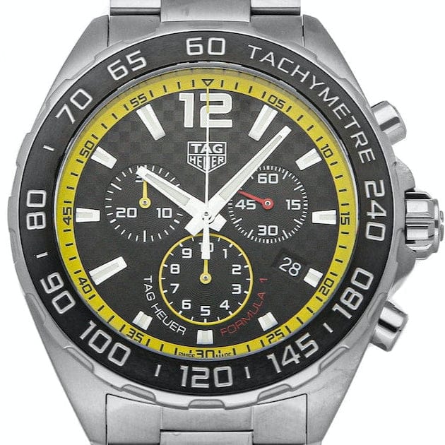 Buy Shop Tag Heuer Formula 1 Chronograph Black Dial Silver Steel Strap Watch for Men- CAZ101AC.BA0842 USA Online