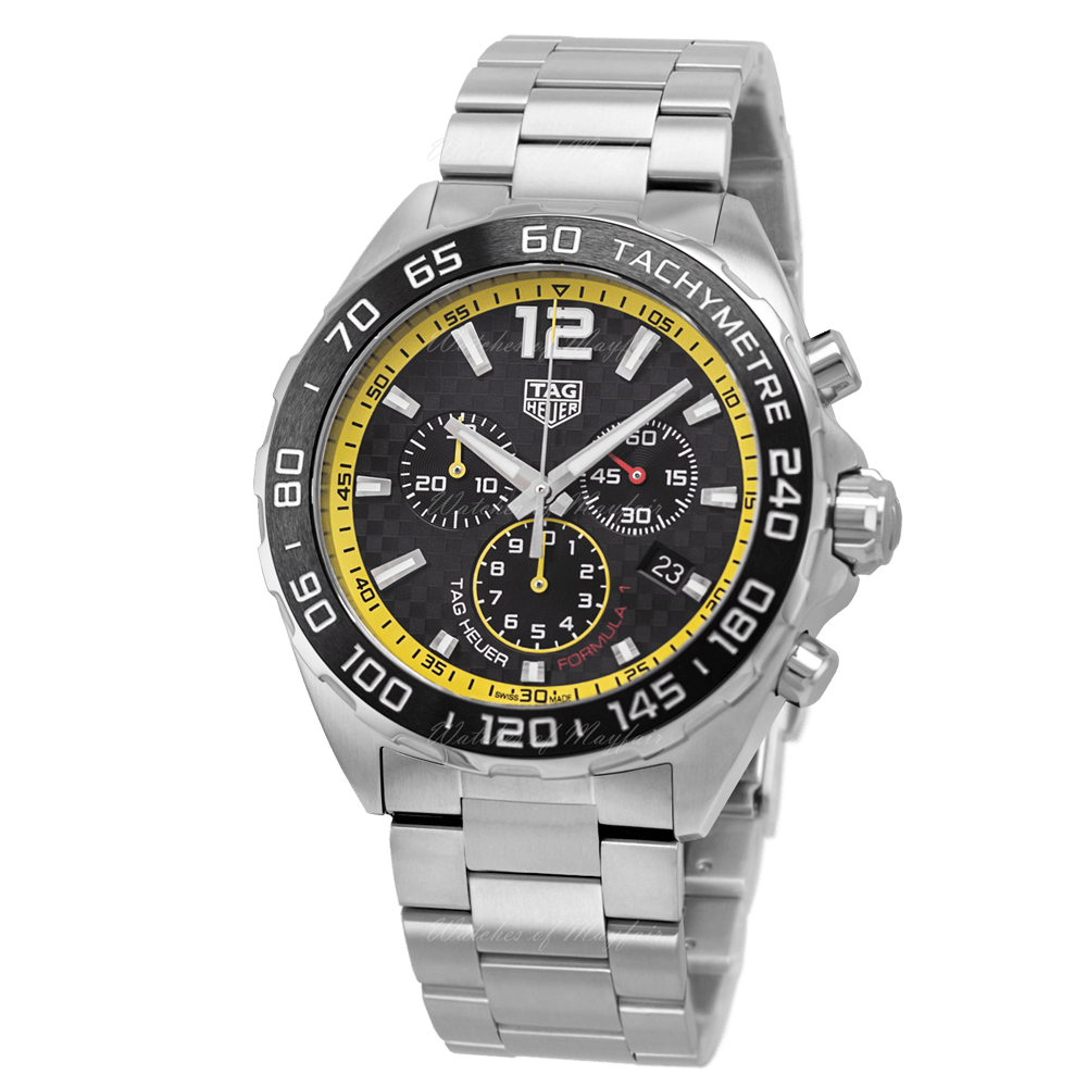 Buy Shop Tag Heuer Formula 1 Chronograph Black Dial Silver Steel Strap Watch for Men- CAZ101AC.BA0842 USA Online