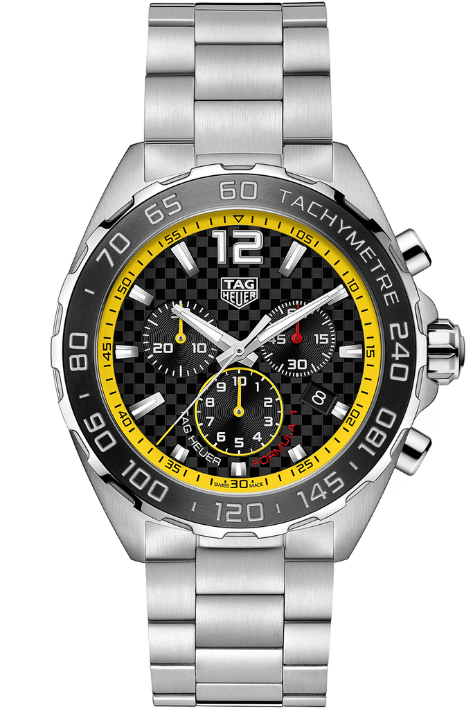 Buy Shop Tag Heuer Formula 1 Chronograph Black Dial Silver Steel Strap Watch for Men- CAZ101AC.BA0842 USA Online
