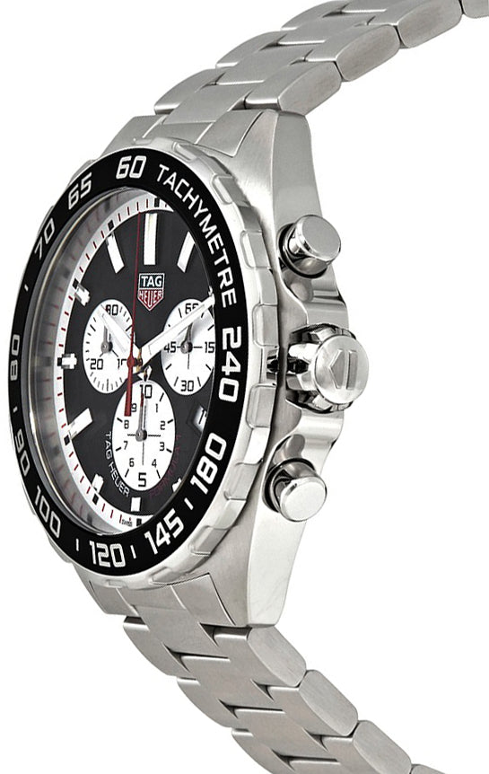 Buy Shop Tag Heuer Formula 1 Chronograph Black Dial Silver Steel Strap Watch for Men - CAZ101E.BA0842 USA Online