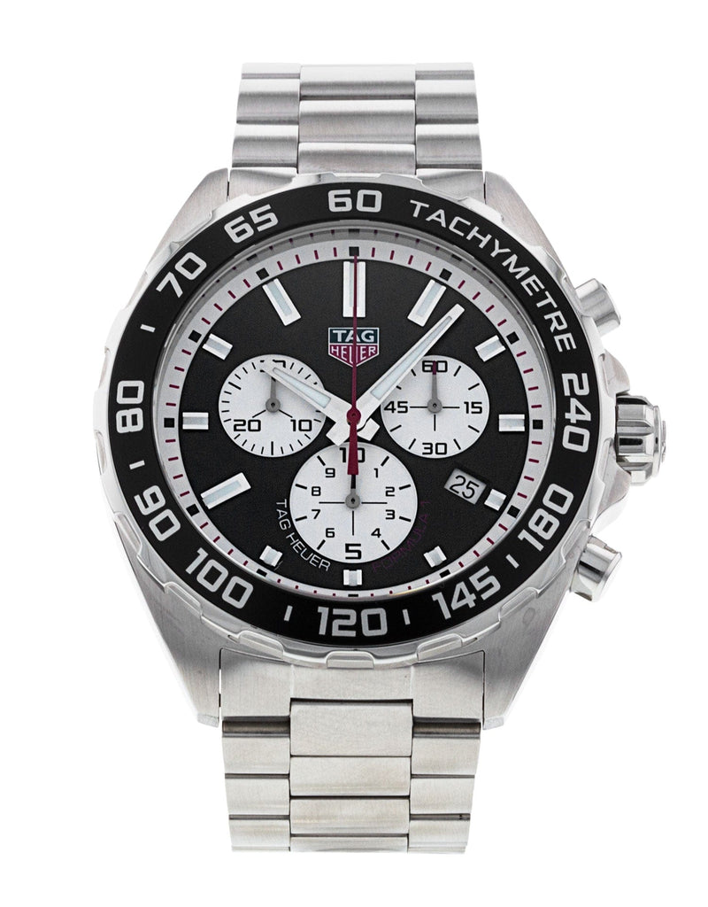 Buy Shop Tag Heuer Formula 1 Chronograph Black Dial Silver Steel Strap Watch for Men - CAZ101E.BA0842 USA Online