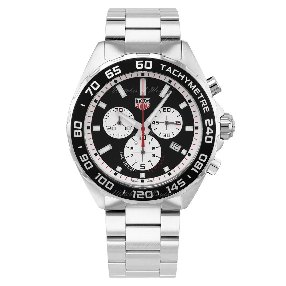 Buy Shop Tag Heuer Formula 1 Chronograph Black Dial Silver Steel Strap Watch for Men - CAZ101E.BA0842 USA Online