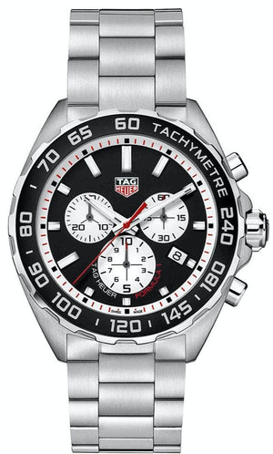 Buy Shop Tag Heuer Formula 1 Chronograph Black Dial Silver Steel Strap Watch for Men - CAZ101E.BA0842 USA Online