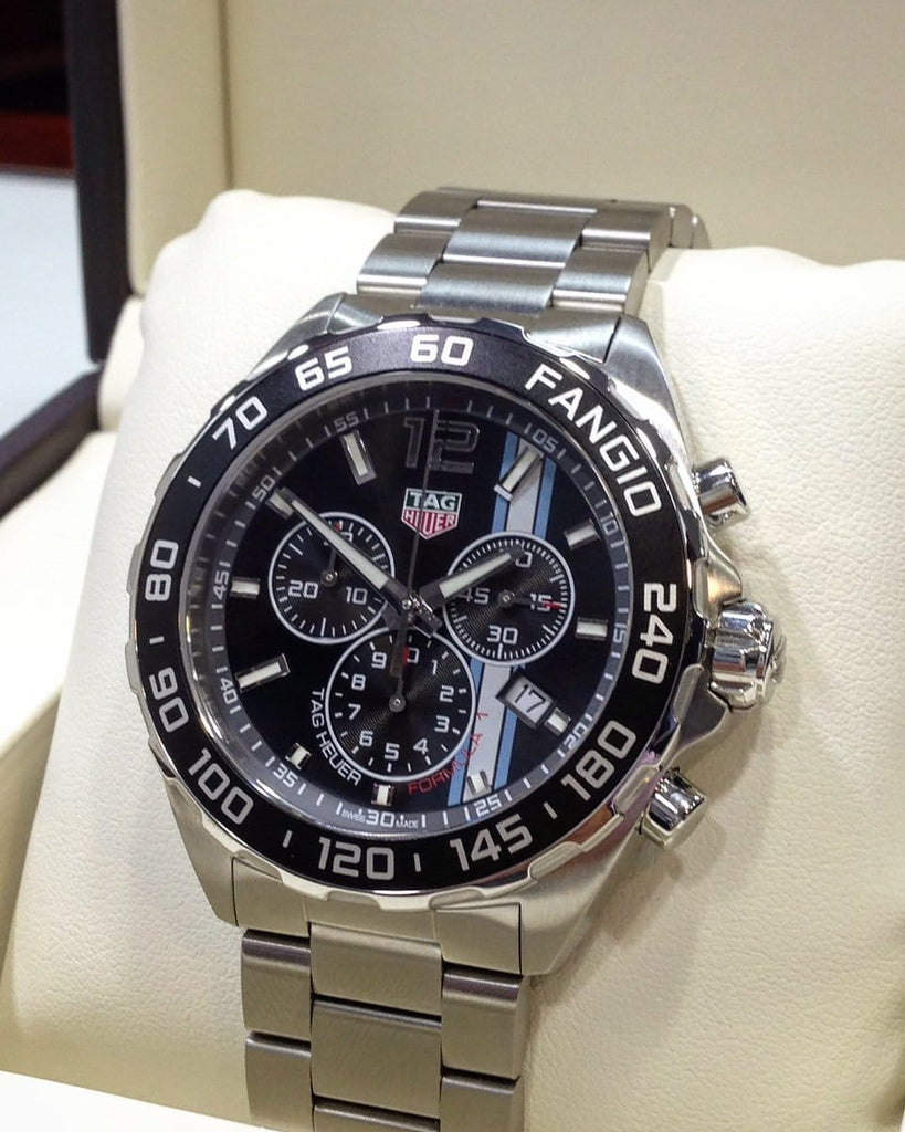 Buy Shop Tag Heuer Formula 1 Chronograph Black Dial Silver Steel Strap Watch for Men - CAZ101H.BA0842 USA Online