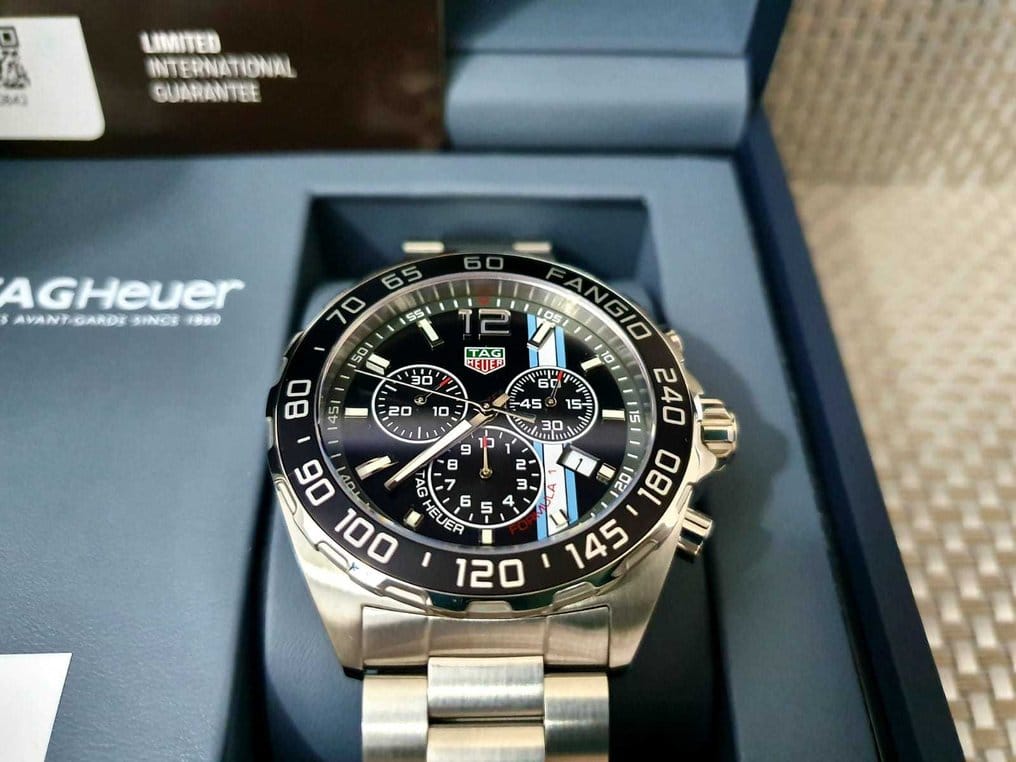 Buy Shop Tag Heuer Formula 1 Chronograph Black Dial Silver Steel Strap Watch for Men - CAZ101H.BA0842 USA Online