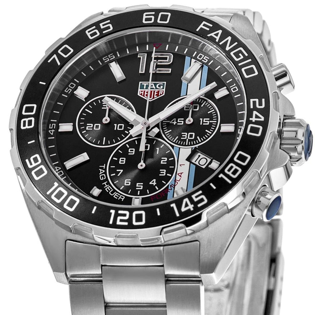 Buy Shop Tag Heuer Formula 1 Chronograph Black Dial Silver Steel Strap Watch for Men - CAZ101H.BA0842 USA Online