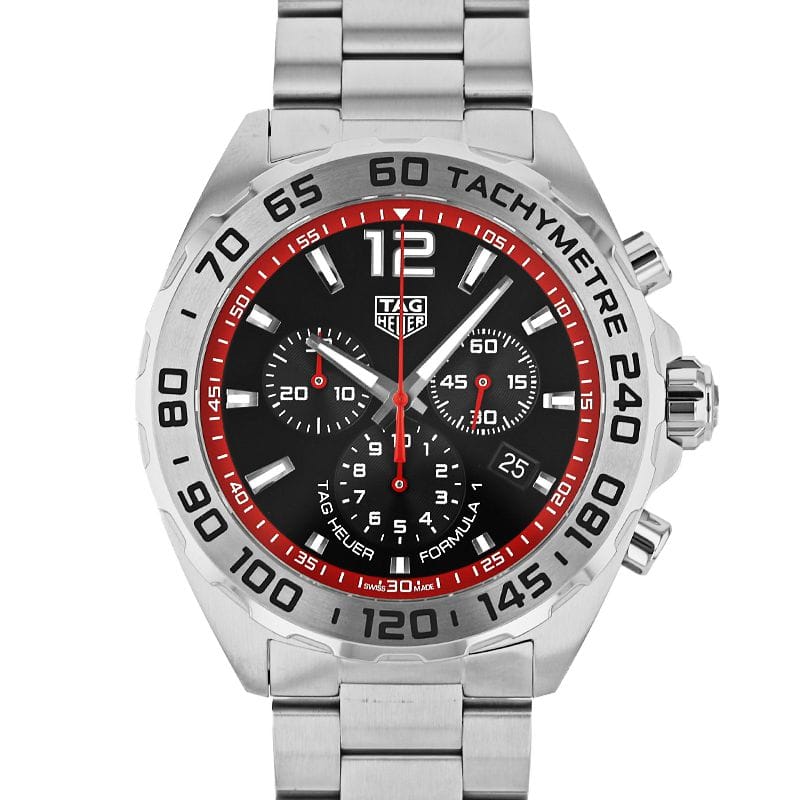 Buy Shop Tag Heuer Formula 1 Chronograph Black Dial Silver Steel Strap Watch for Men - CAZ101Y.BA0842 USA Online