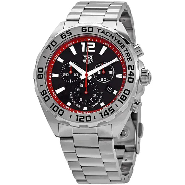 Buy Shop Tag Heuer Formula 1 Chronograph Black Dial Silver Steel Strap Watch for Men - CAZ101Y.BA0842 USA Online