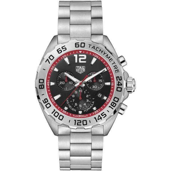 Buy Shop Tag Heuer Formula 1 Chronograph Black Dial Silver Steel Strap Watch for Men - CAZ101Y.BA0842 USA Online