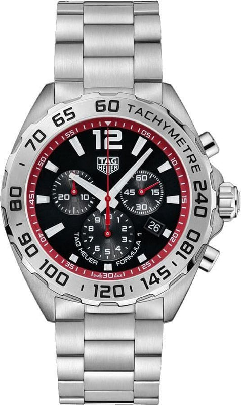 Buy Shop Tag Heuer Formula 1 Chronograph Black Dial Silver Steel Strap Watch for Men - CAZ101Y.BA0842 USA Online