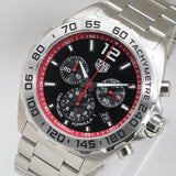 Tag Heuer Formula 1 Chronograph Black Dial Silver Steel Strap Watch for Men - CAZ101Y.BA0842