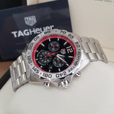 Tag Heuer Formula 1 Chronograph Black Dial Silver Steel Strap Watch for Men - CAZ101Y.BA0842