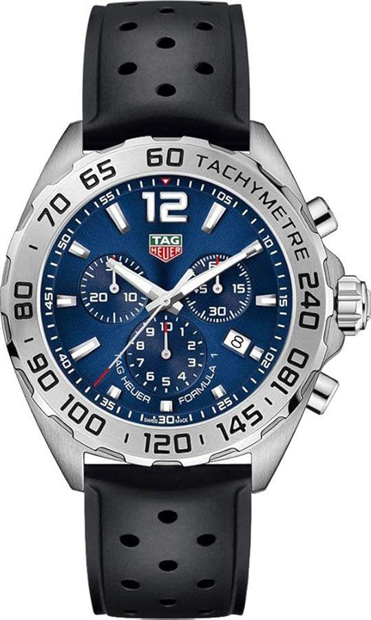 Buy Shop Tag Heuer Formula 1 Chronograph Blue Dial Black Rubber Strap Watch for Men - CAZ101K.FT8024 USA Online