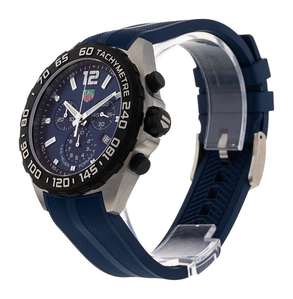 Buy Shop Tag Heuer Formula 1 Chronograph Blue Dial Blue Rubber Strap Watch for Men - CAZ101AV.FT8077 USA Online