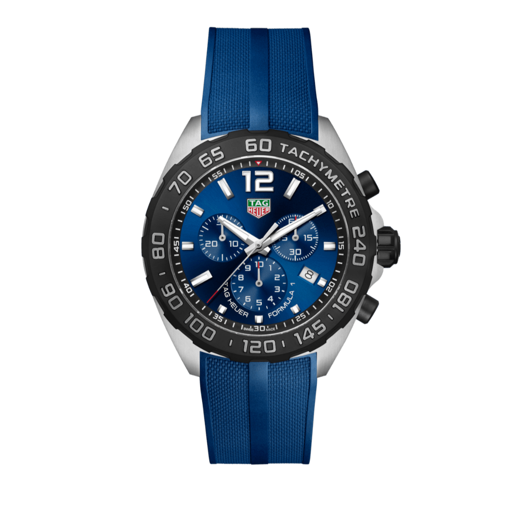 Buy Shop Tag Heuer Formula 1 Chronograph Blue Dial Blue Rubber Strap Watch for Men - CAZ101AV.FT8077 USA Online