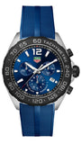 Buy Shop Tag Heuer Formula 1 Chronograph Blue Dial Blue Rubber Strap Watch for Men - CAZ101AV.FT8077 USA Online
