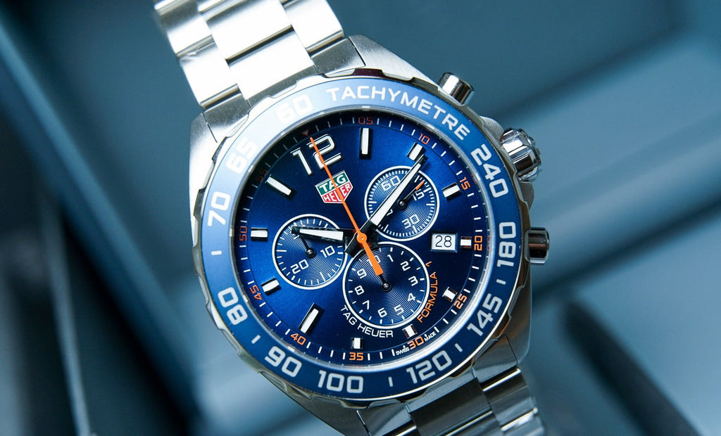 Buy Shop Tag Heuer Formula 1 Chronograph Blue Dial Silver Steel Strap Watch for Men - CAZ1014.BA0842 USA Online