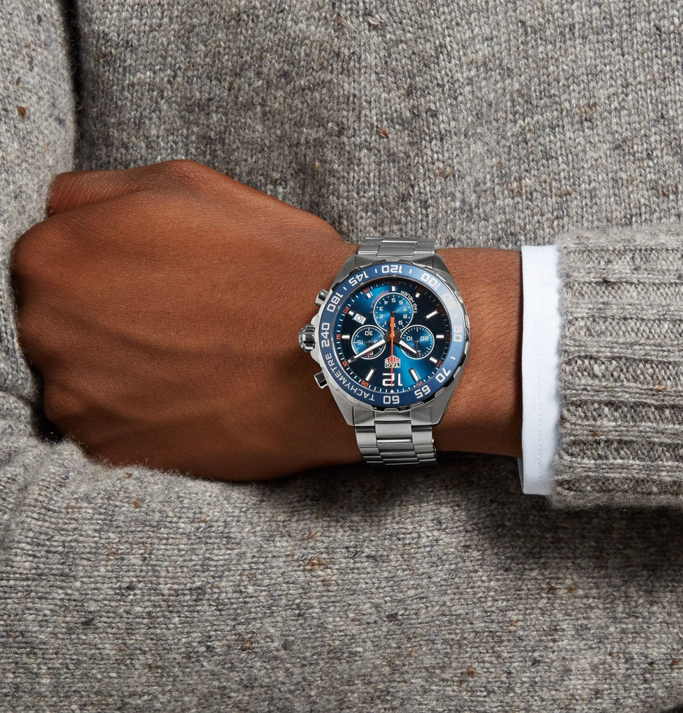 Buy Shop Tag Heuer Formula 1 Chronograph Blue Dial Silver Steel Strap Watch for Men - CAZ1014.BA0842 USA Online