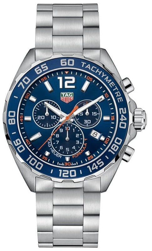 Buy Shop Tag Heuer Formula 1 Chronograph Blue Dial Silver Steel Strap Watch for Men - CAZ1014.BA0842 USA Online