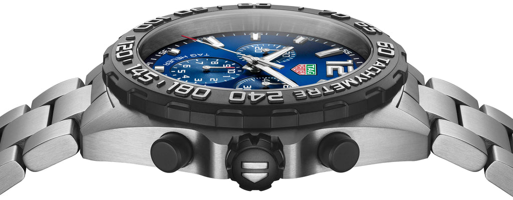 Buy Shop Tag Heuer Formula 1 Chronograph Blue Dial Silver Steel Strap Watch for Men - CAZ101AV.BA0842 USA Online