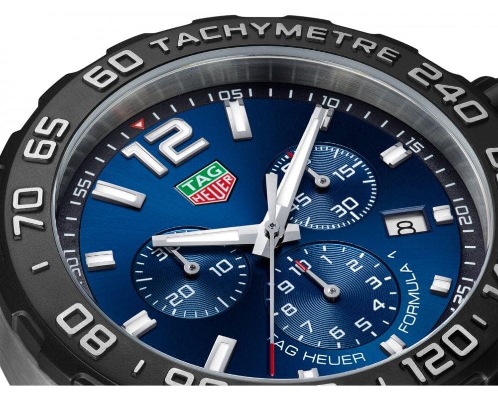 Buy Shop Tag Heuer Formula 1 Chronograph Blue Dial Silver Steel Strap Watch for Men - CAZ101AV.BA0842 USA Online