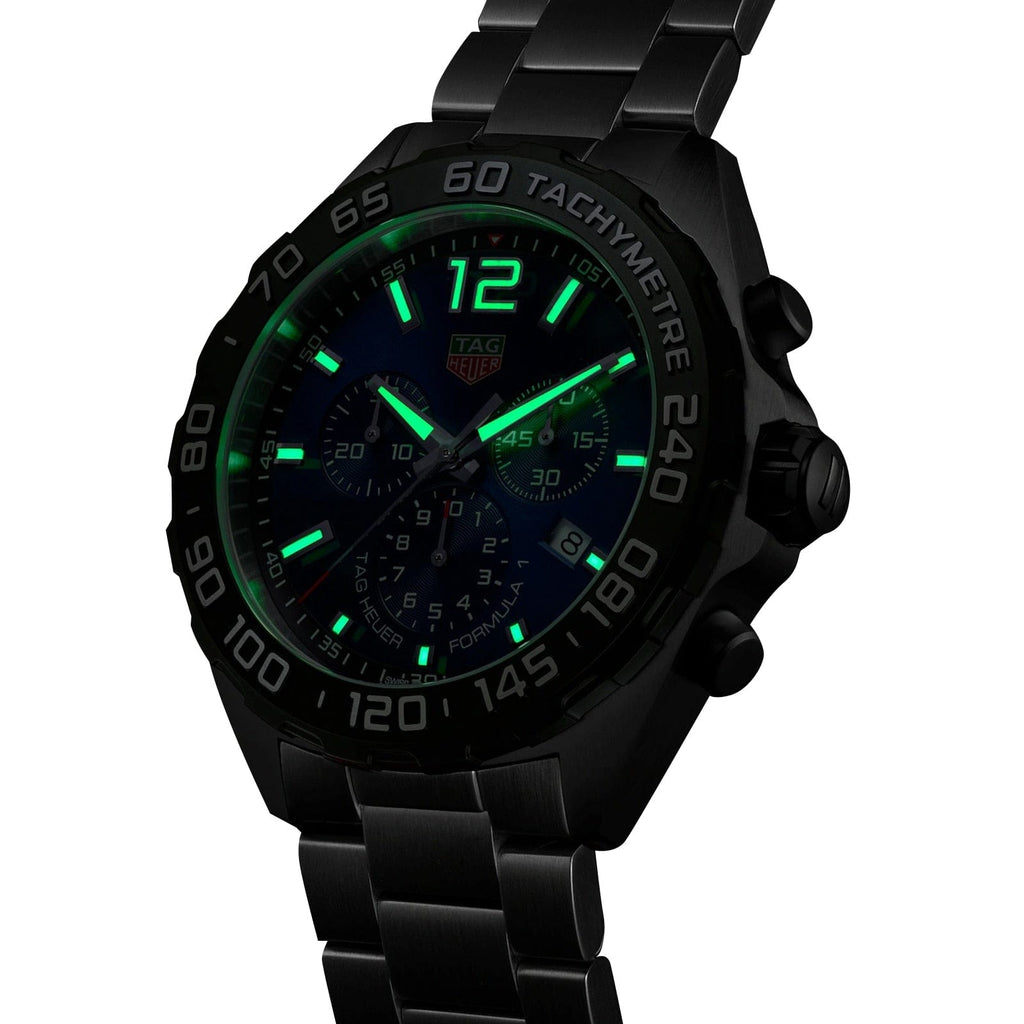 Buy Shop Tag Heuer Formula 1 Chronograph Blue Dial Silver Steel Strap Watch for Men - CAZ101AV.BA0842 USA Online