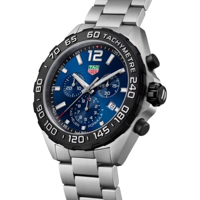 Buy Shop Tag Heuer Formula 1 Chronograph Blue Dial Silver Steel Strap Watch for Men - CAZ101AV.BA0842 USA Online