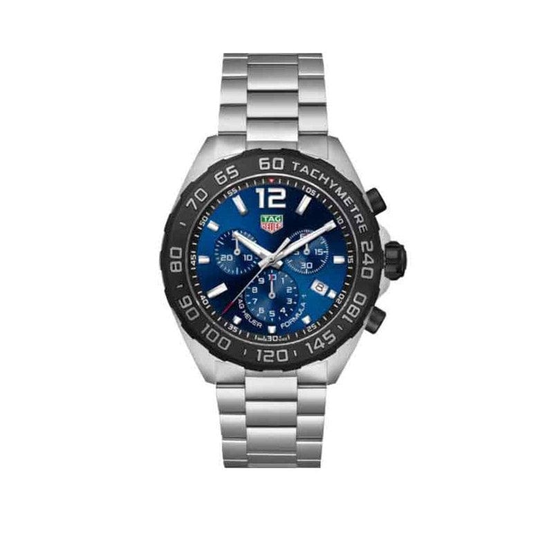 Buy Shop Tag Heuer Formula 1 Chronograph Blue Dial Silver Steel Strap Watch for Men - CAZ101AV.BA0842 USA Online