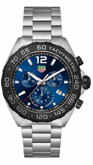 Buy Shop Tag Heuer Formula 1 Chronograph Blue Dial Silver Steel Strap Watch for Men - CAZ101AV.BA0842 USA Online