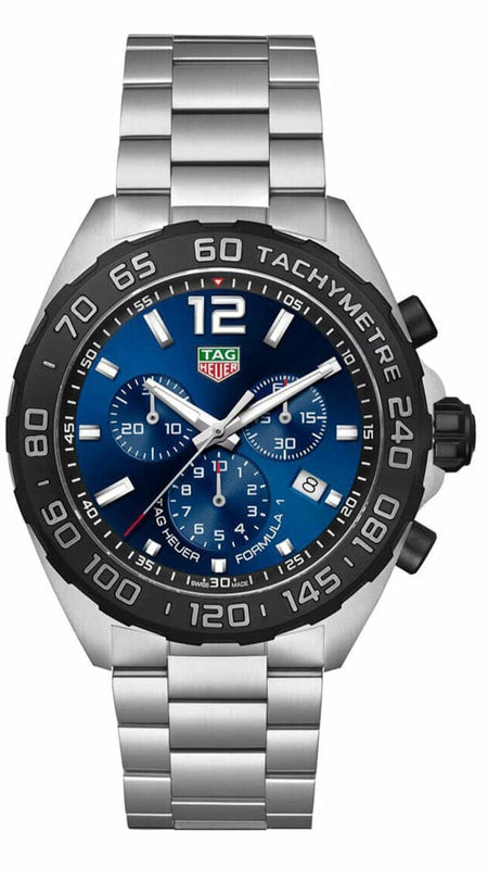 Buy Shop Tag Heuer Formula 1 Chronograph Blue Dial Silver Steel Strap Watch for Men - CAZ101AV.BA0842 USA Online