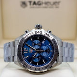 Buy Shop Tag Heuer Formula 1 Chronograph Blue Dial Silver Steel Strap Watch for Men - CAZ101K.BA0842 USA Online