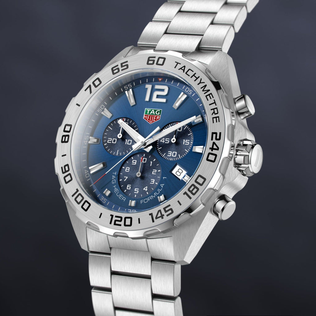 Buy Shop Tag Heuer Formula 1 Chronograph Blue Dial Silver Steel Strap Watch for Men - CAZ101K.BA0842 USA Online