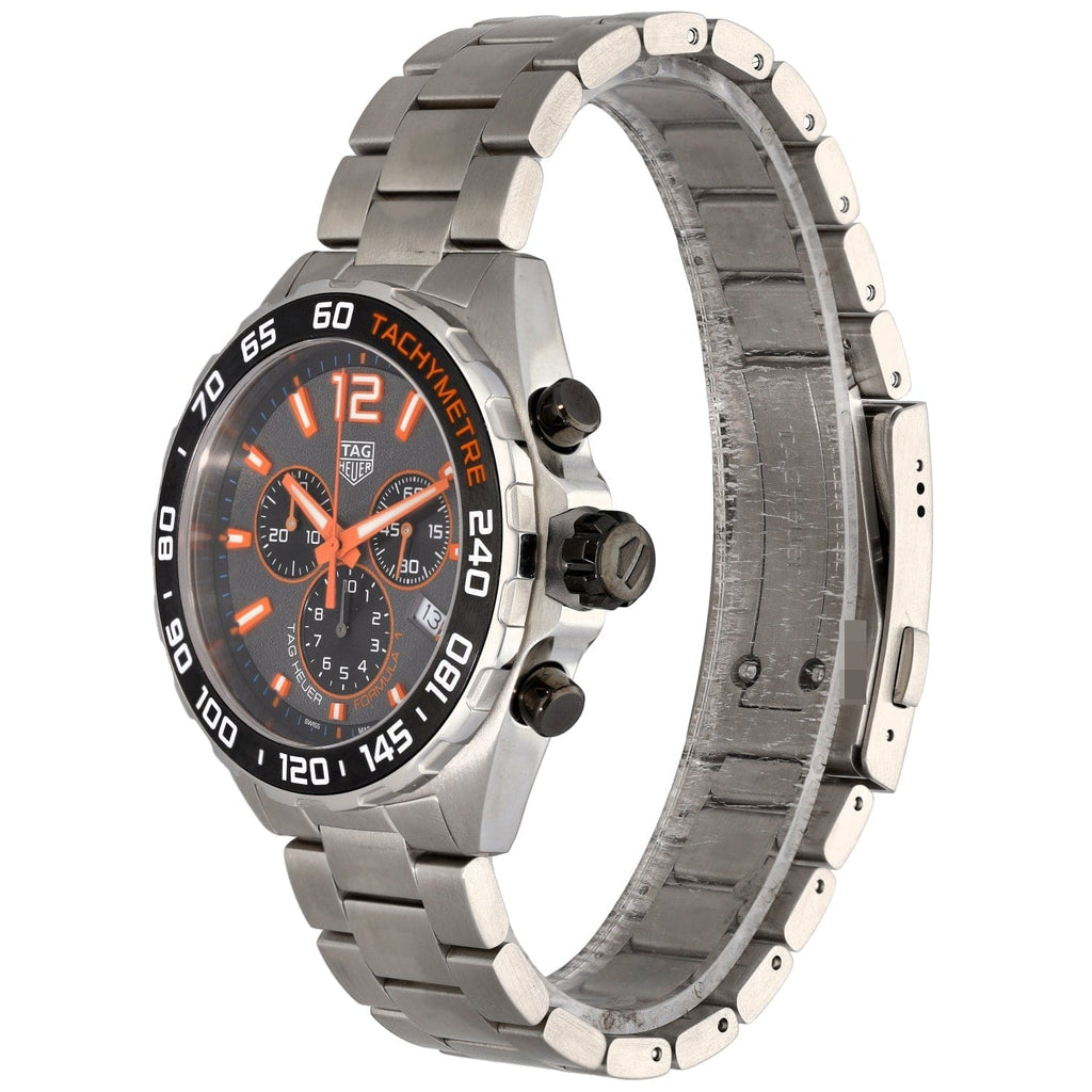 Buy Shop Tag Heuer Formula 1 Chronograph Ceramic Black Dial Silver Steel Strap Watch for Men - CAZ101AH.BA0842 USA Online