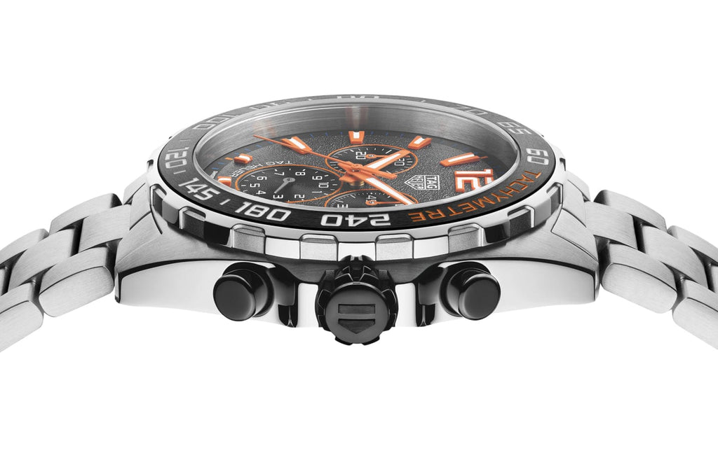 Buy Shop Tag Heuer Formula 1 Chronograph Ceramic Black Dial Silver Steel Strap Watch for Men - CAZ101AH.BA0842 USA Online