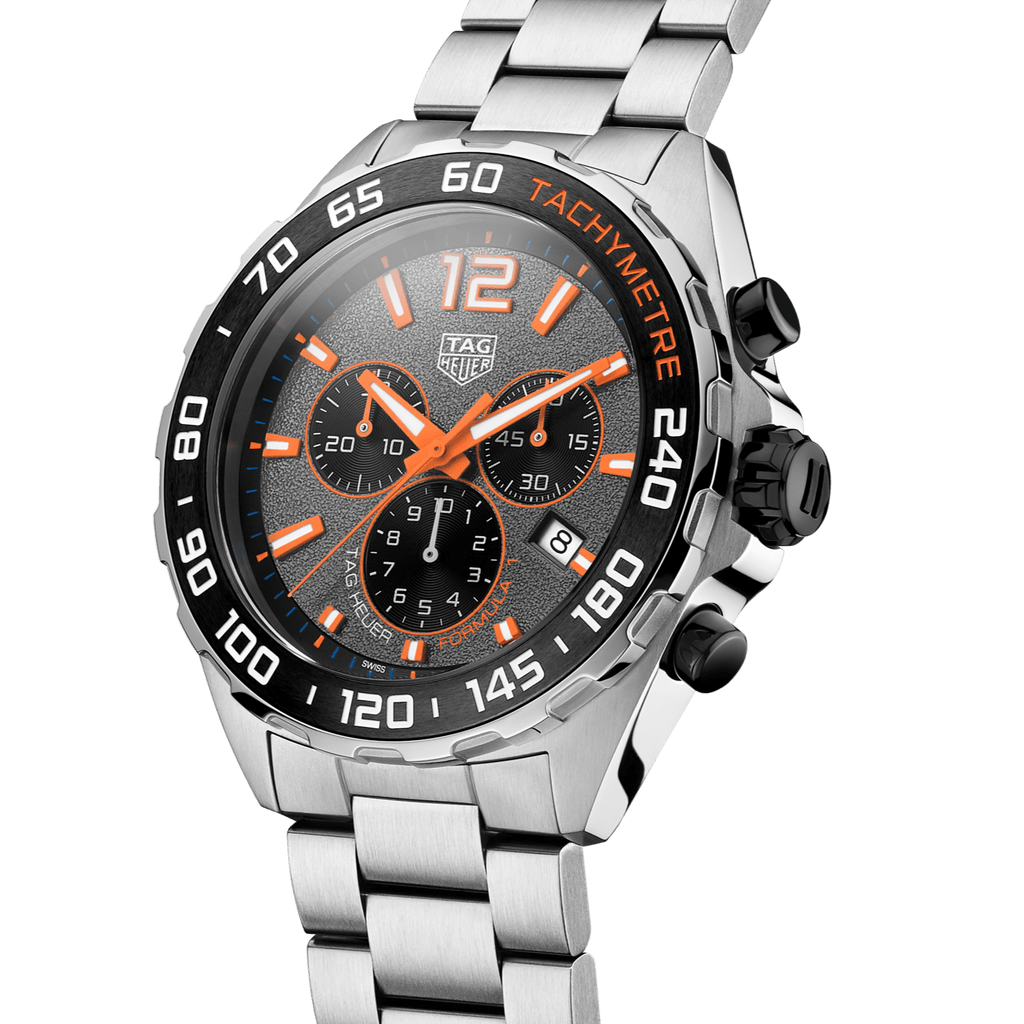 Buy Shop Tag Heuer Formula 1 Chronograph Ceramic Black Dial Silver Steel Strap Watch for Men - CAZ101AH.BA0842 USA Online