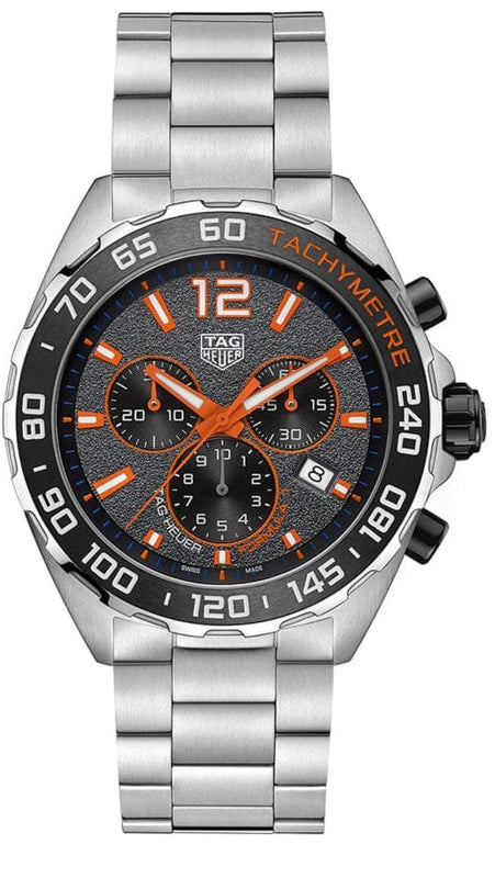 Buy Shop Tag Heuer Formula 1 Chronograph Ceramic Black Dial Silver Steel Strap Watch for Men - CAZ101AH.BA0842 USA Online