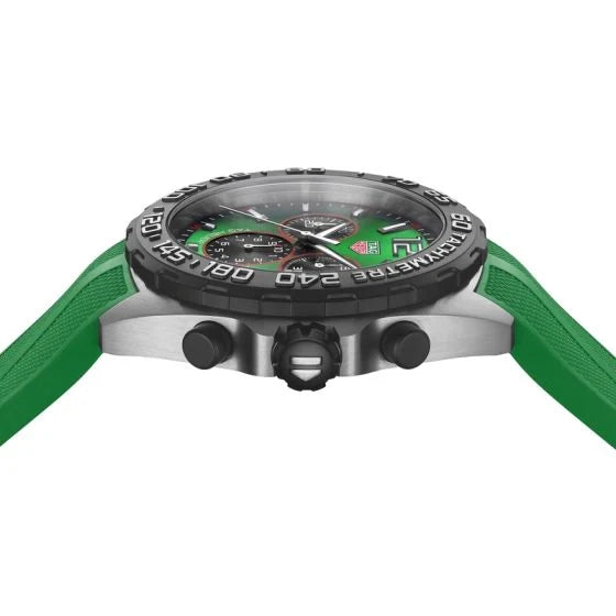 Buy Shop Tag Heuer Formula 1 Chronograph Green Dial Green Rubber Strap Watch for Men - CAZ101AP.FT8056 USA Online