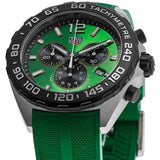 Buy Shop Tag Heuer Formula 1 Chronograph Green Dial Green Rubber Strap Watch for Men - CAZ101AP.FT8056 USA Online