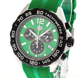Buy Shop Tag Heuer Formula 1 Chronograph Green Dial Green Rubber Strap Watch for Men - CAZ101AP.FT8056 USA Online