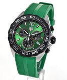 Buy Shop Tag Heuer Formula 1 Chronograph Green Dial Green Rubber Strap Watch for Men - CAZ101AP.FT8056 USA Online