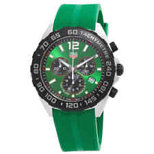 Buy Shop Tag Heuer Formula 1 Chronograph Green Dial Green Rubber Strap Watch for Men - CAZ101AP.FT8056 USA Online