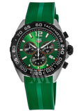 Buy Shop Tag Heuer Formula 1 Chronograph Green Dial Green Rubber Strap Watch for Men - CAZ101AP.FT8056 USA Online