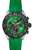 Buy Shop Tag Heuer Formula 1 Chronograph Green Dial Green Rubber Strap Watch for Men - CAZ101AP.FT8056 USA Online