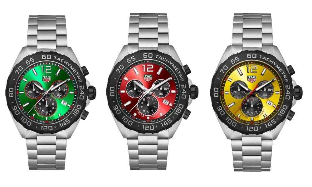 Buy Shop Tag Heuer Formula 1 Chronograph Green Dial Silver Steel Strap Watch for Men - CAZ101AP.BA0842 USA Online