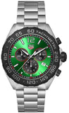 Buy Shop Tag Heuer Formula 1 Chronograph Green Dial Silver Steel Strap Watch for Men - CAZ101AP.BA0842 USA Online