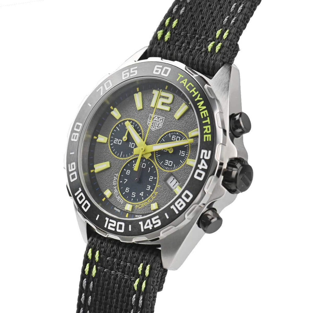 Buy Shop Tag Heuer Formula 1 Chronograph Grey Dial Black Nylon Strap Watch for Men - CAZ101AG.FC8304 USA Online