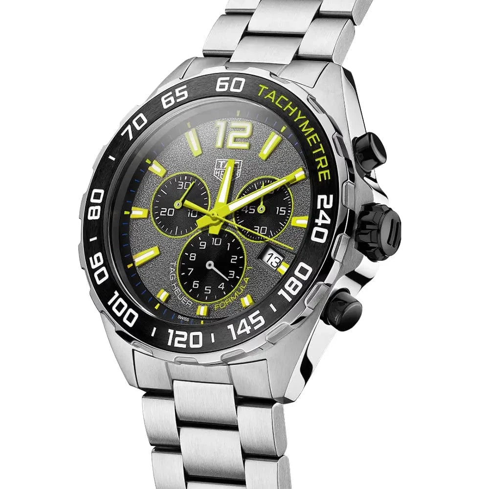 Buy Shop Tag Heuer Formula 1 Chronograph Grey Dial Silver Steel Strap Watch for Men - CAZ101AG.BA0842 USA Online