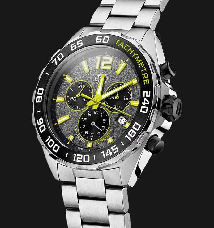 Buy Shop Tag Heuer Formula 1 Chronograph Grey Dial Silver Steel Strap Watch for Men - CAZ101AG.BA0842 USA Online